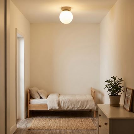 Brilagi - virziena gaismeklis 1xE27/60W/230V bēšs/zelts