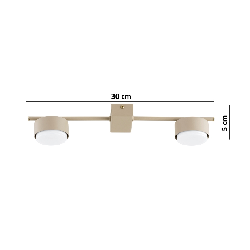 Brilagi - Virziena gaismeklis 2xGX53/12W/230V bēšs