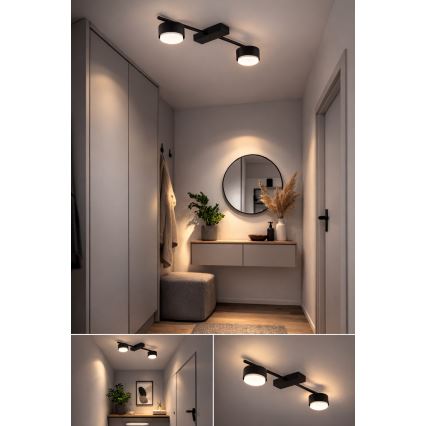 Brilagi - Virziena gaismeklis 2xGX53/12W/230V melns