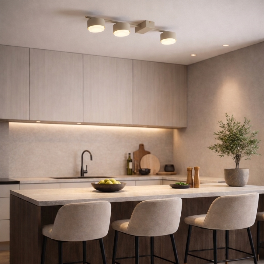 Brilagi - Virziena gaismeklis 3xGX53/12W/230V bēšs