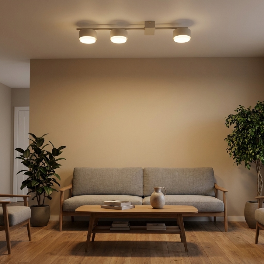 Brilagi - Virziena gaismeklis 3xGX53/12W/230V bēšs