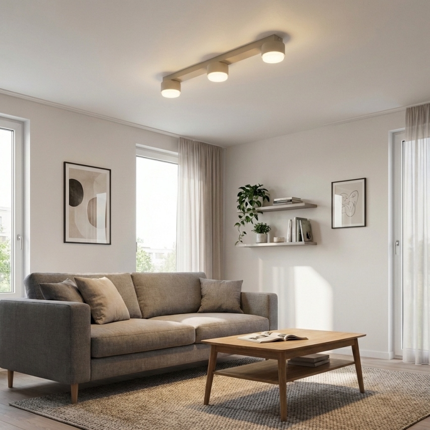 Brilagi - Virziena gaismeklis 3xGX53/12W/230V bēšs