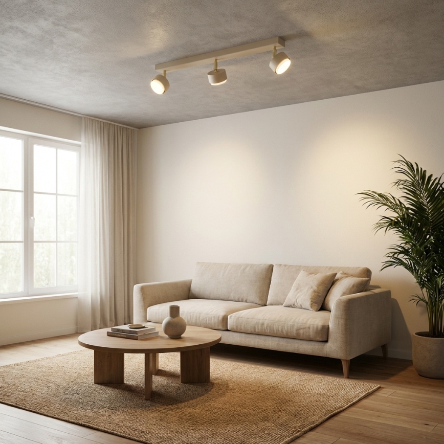 Brilagi - Virziena gaismeklis 3xGX53/12W/230V bēšs