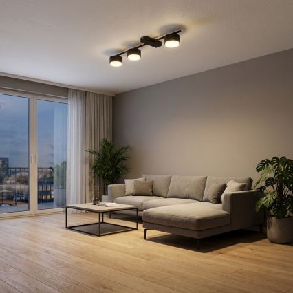 Brilagi - Virziena gaismeklis 3xGX53/12W/230V melns