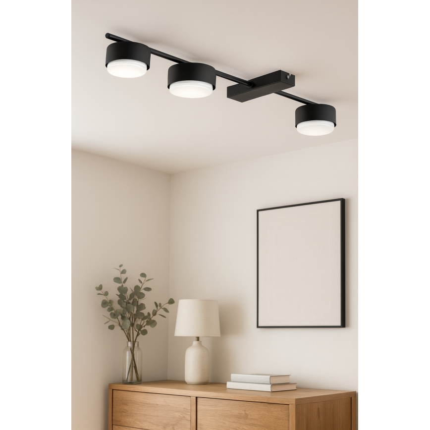 Brilagi - Virziena gaismeklis 3xGX53/12W/230V melns