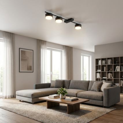 Brilagi - Virziena gaismeklis 3xGX53/12W/230V melns