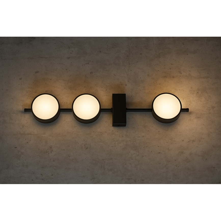 Brilagi - Virziena gaismeklis 3xGX53/12W/230V melns