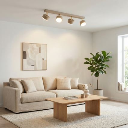 Brilagi - virziena gaismeklis 4xGX53/12W/230V, bēšs