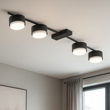 Brilagi - Virziena gaismeklis 4xGX53/12W/230V melns