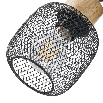 Brilagi - Virziena gaismeklis BASKLITE 2xE27/15W/230V koka/melna