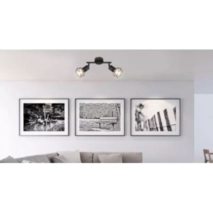Brilagi - Virziena gaismeklis CAGE 2xE14/40W/230V