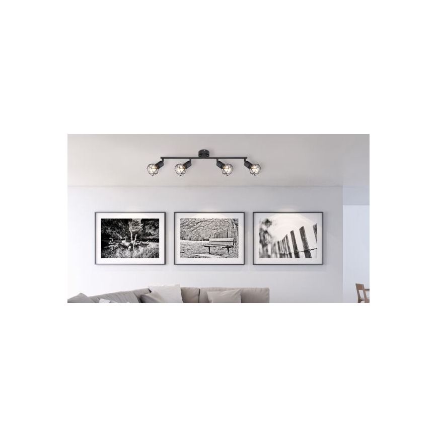 Brilagi - Virziena gaismeklis CAGE 4xE14/40W/230V
