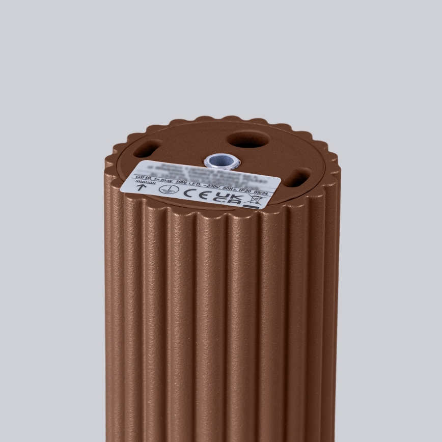 Brilagi - Virziena gaismeklis CRESTO 1xGU10/10W/230V 10 cm brūns