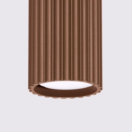 Brilagi - Virziena gaismeklis CRESTO 1xGU10/10W/230V 10 cm brūns