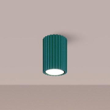 Brilagi - virziena gaismeklis CRESTO 1xGU10/10W/230V 10 cm tirkīza krāsā