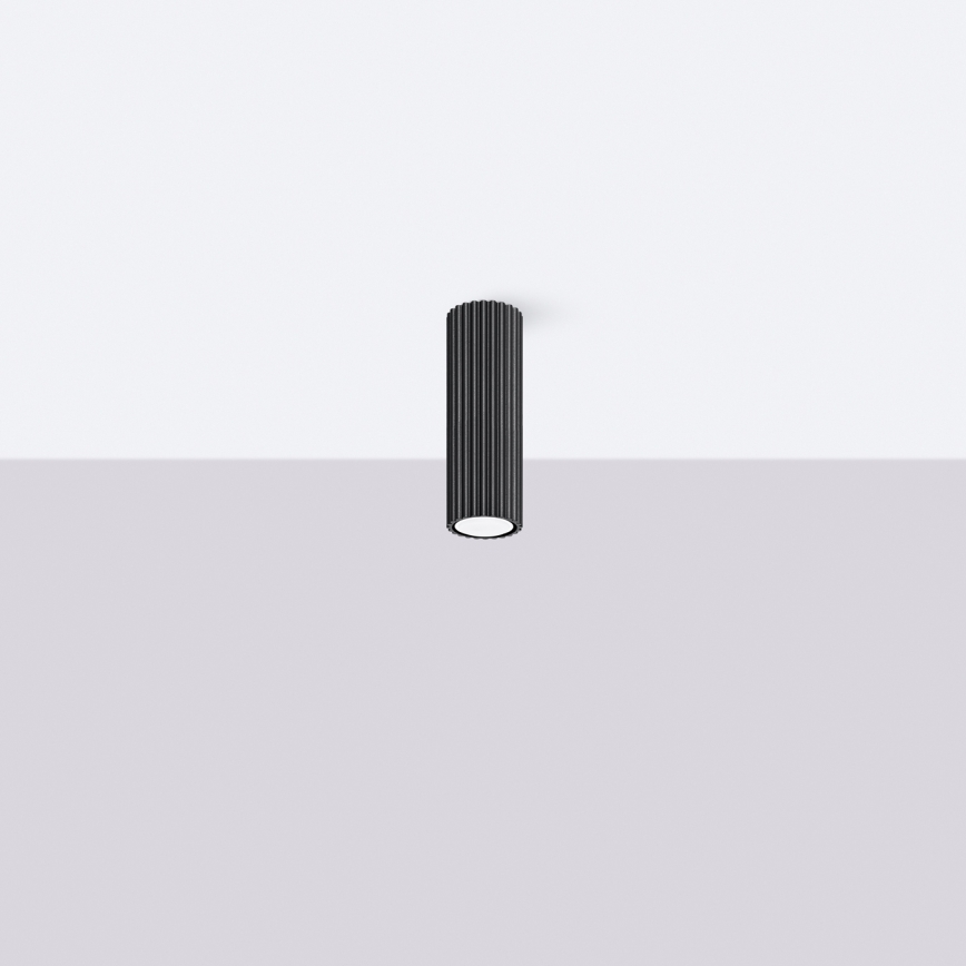 Brilagi - Virziena gaismeklis CRESTO 1xGU10/10W/230V 20 cm melns