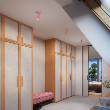 Brilagi - virziena gaismeklis CRESTO 1xGU10/10W/230V rozā