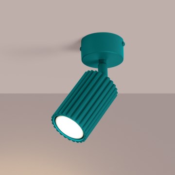 Brilagi - virziena gaismeklis CRESTO 1xGU10/10W/230V tirkīzzils