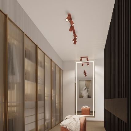 Brilagi - Virziena gaismeklis CRESTO 2xGU10/10W/230V sarkans