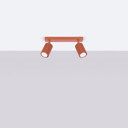 Brilagi - Virziena gaismeklis CRESTO 2xGU10/10W/230V sarkans