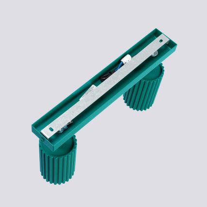 Brilagi - virziena gaismeklis CRESTO 2xGU10/10W/230V tirkīza