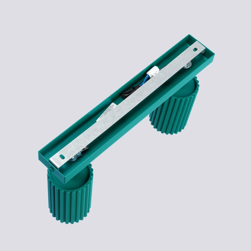 Brilagi - virziena gaismeklis CRESTO 2xGU10/10W/230V tirkīza