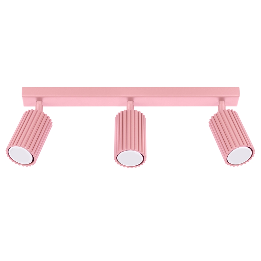 Brilagi - Virziena gaismeklis CRESTO 3xGU10/10W/230V rozā