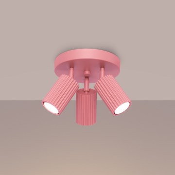 Brilagi - Virziena gaismeklis CRESTO 3xGU10/10W/230V rozā