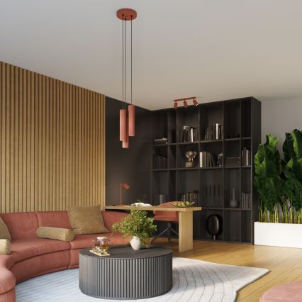 Brilagi - Virziena gaismeklis CRESTO 3xGU10/10W/230V sarkans