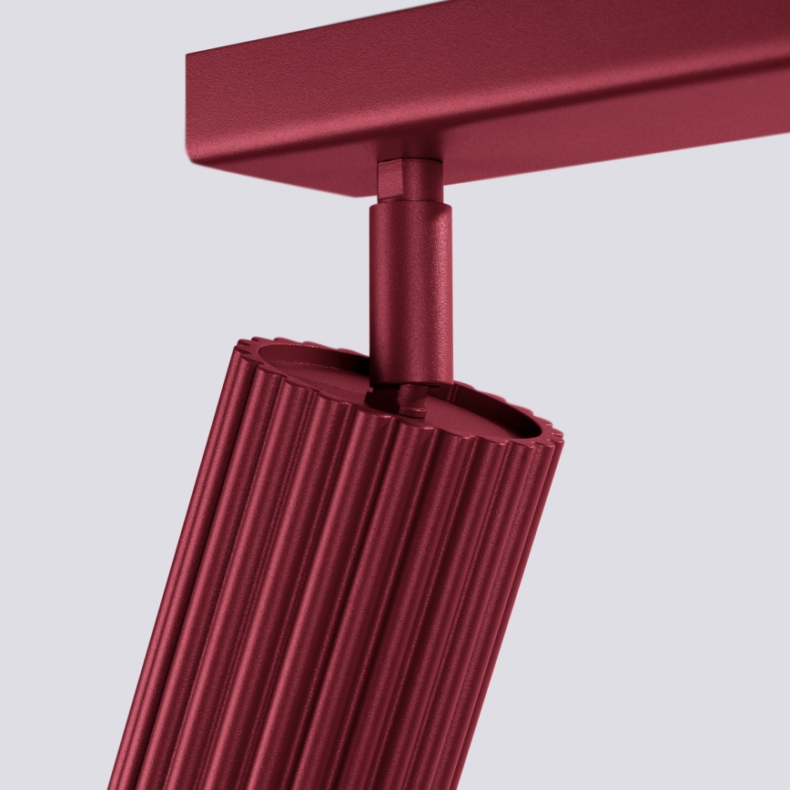 Brilagi - virziena gaismeklis CRESTO 4xGU10/10W/230V burgundijas krāsā