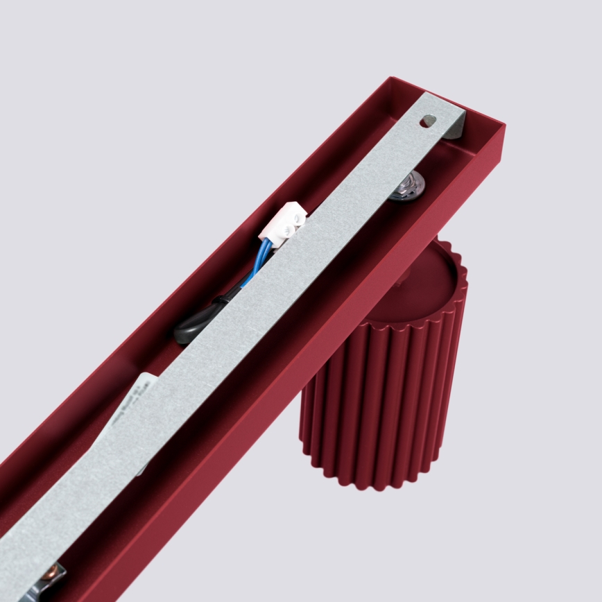 Brilagi - virziena gaismeklis CRESTO 4xGU10/10W/230V burgundijas krāsā