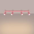 Brilagi - Virziena gaismeklis CRESTO 4xGU10/10W/230V rozā