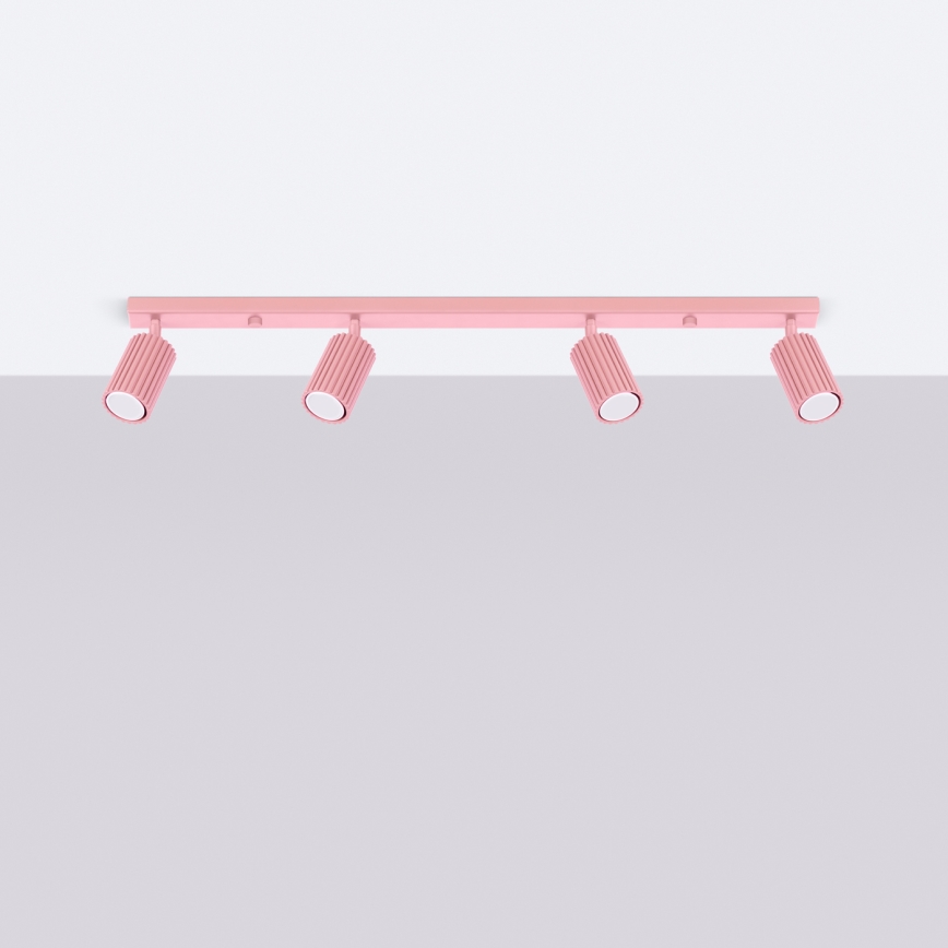 Brilagi - Virziena gaismeklis CRESTO 4xGU10/10W/230V rozā