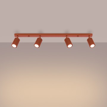 Brilagi - virziena gaismeklis CRESTO 4xGU10/10W/230V sarkans