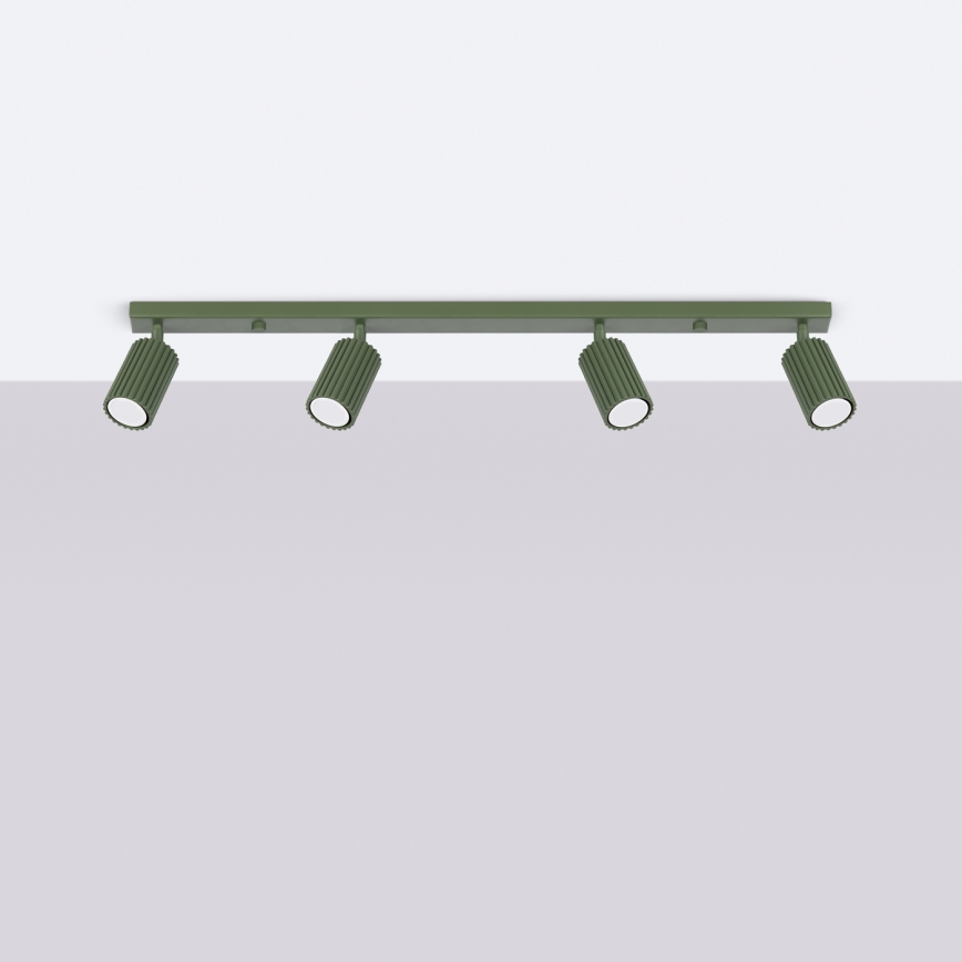 Brilagi - Virziena gaismeklis CRESTO 4xGU10/10W/230V zaļš