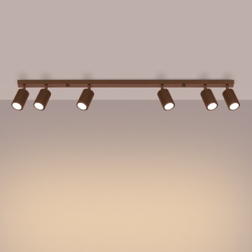 Brilagi - virziena gaismeklis CRESTO 6xGU10/10W/230V brūns