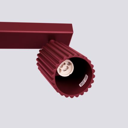 Brilagi - Virziena gaismeklis CRESTO 6xGU10/10W/230V burgundijas sarkans