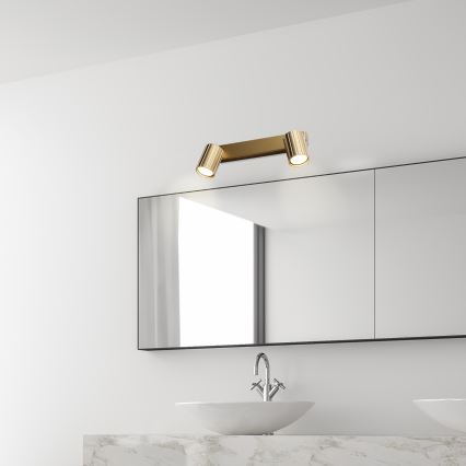 Brilagi - Virziena gaismeklis CRISPINA 2xGU10/10W/230V zelta