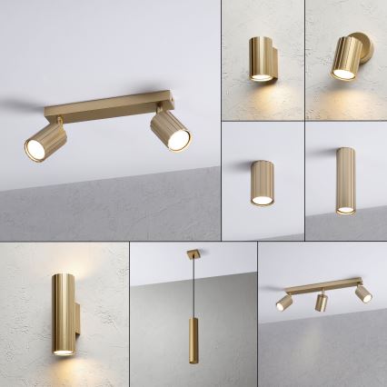 Brilagi - Virziena gaismeklis CRISPINA 2xGU10/10W/230V zelta