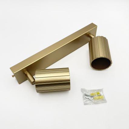 Brilagi - Virziena gaismeklis CRISPINA 2xGU10/10W/230V zelta