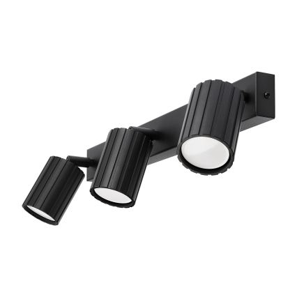 Brilagi - Virziena gaismeklis CRISPINA 3xGU10/10W/230V melns