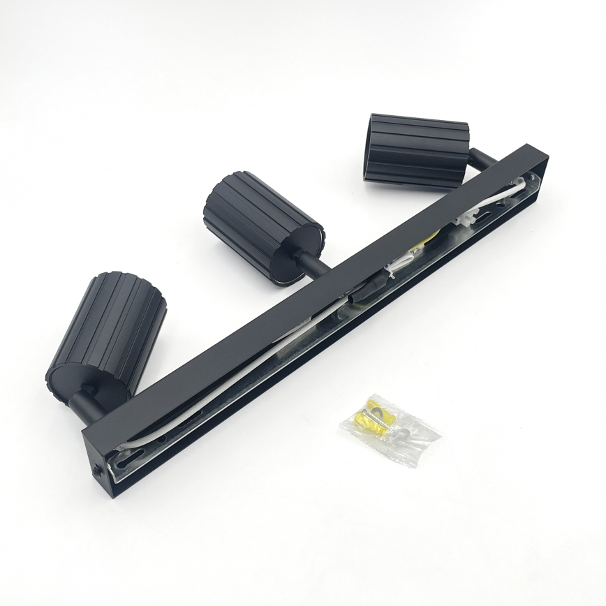 Brilagi - Virziena gaismeklis CRISPINA 3xGU10/10W/230V melns