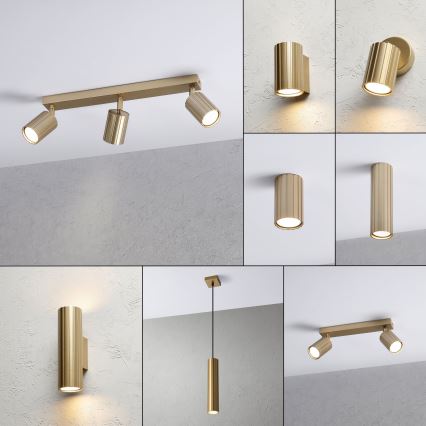 Brilagi - Virziena gaismeklis CRISPINA 3xGU10/10W/230V zelta