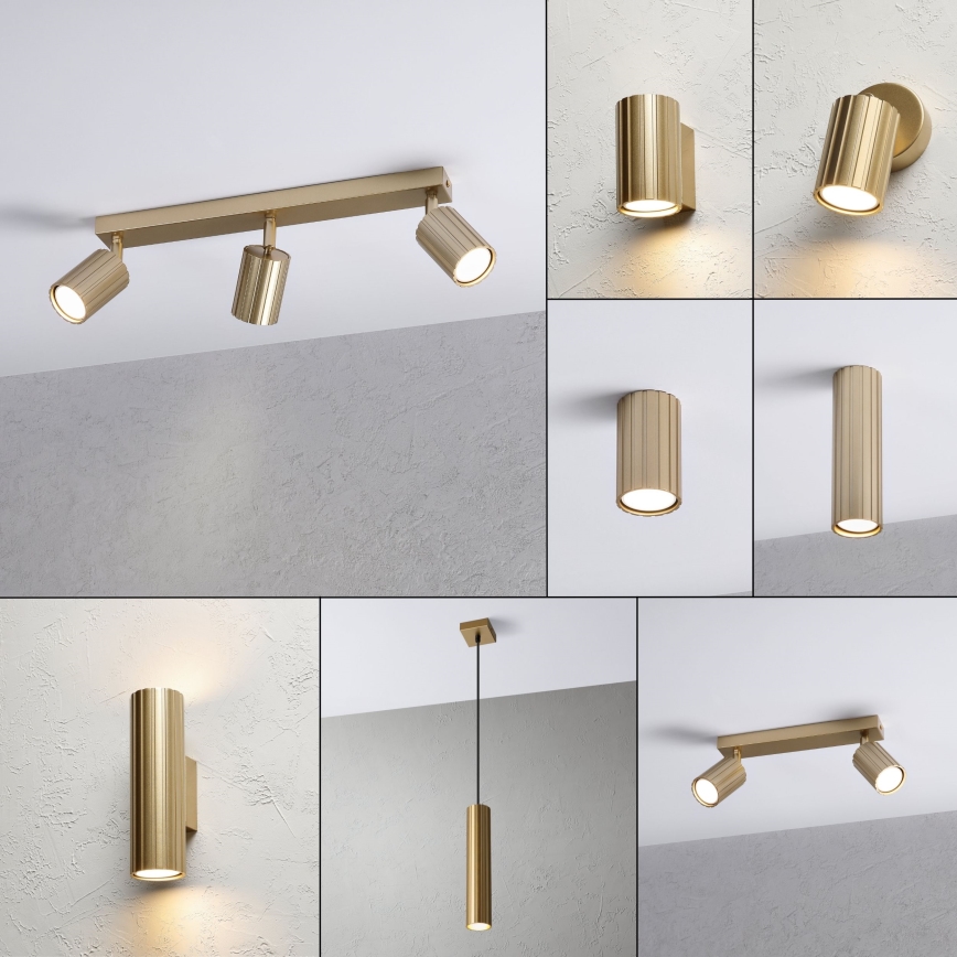 Brilagi - Virziena gaismeklis CRISPINA 3xGU10/10W/230V zelta