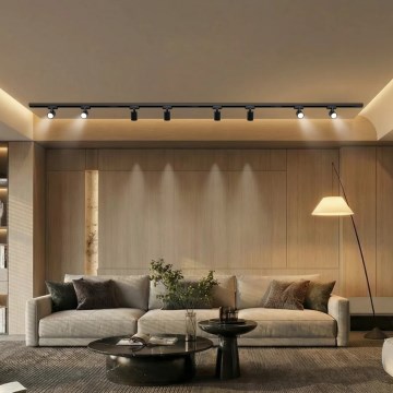 Brilagi - Virziena gaismeklis HUSKY sliežu sistēmai, 8x GU10/10W/230V, melns