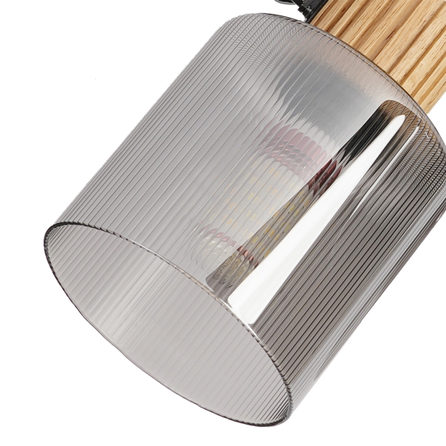 Brilagi - Virziena gaismeklis HYGGE 2xE14/15W/230V koks/dūmakains