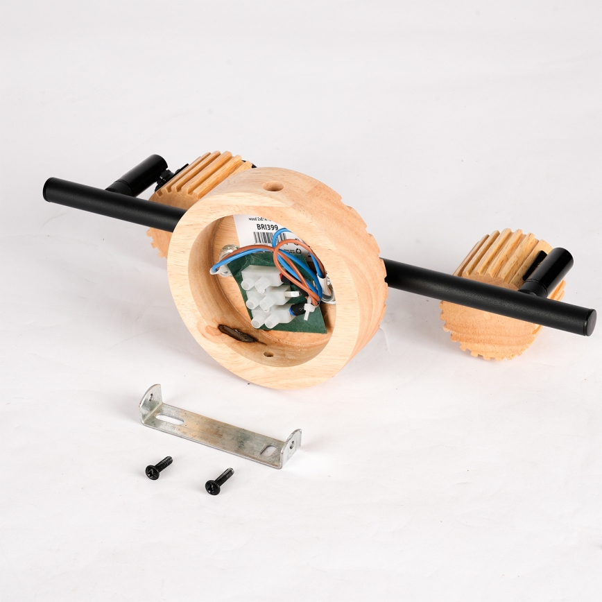 Brilagi - Virziena gaismeklis HYGGE 2xE14/15W/230V koks/dūmakains