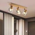 BRILAGI - Virziena gaismeklis HYGGE 3xE14/15W/230V koka/dūmainais