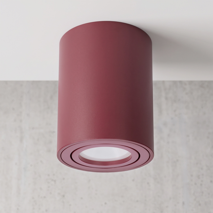 BRILAGI - Virziena gaismeklis MIA 1xGU10/30W/230V 100x80 mm burgundijas krāsas