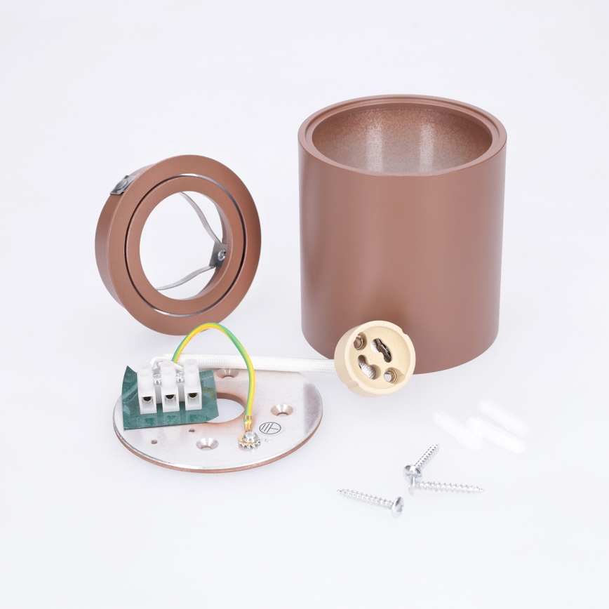 BRILAGI - Virziena gaismeklis MIA 1xGU10/30W/230V 84x80 mm brūns